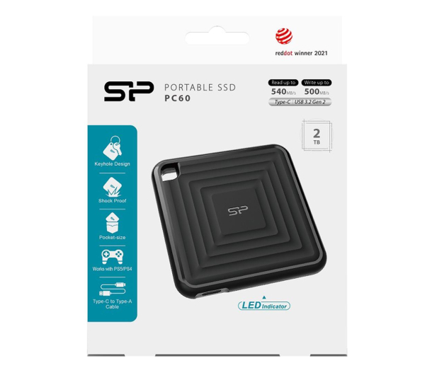 Silicon Power PC60 2TB USB-C Czarny - 1143127 - zdjęcie 5